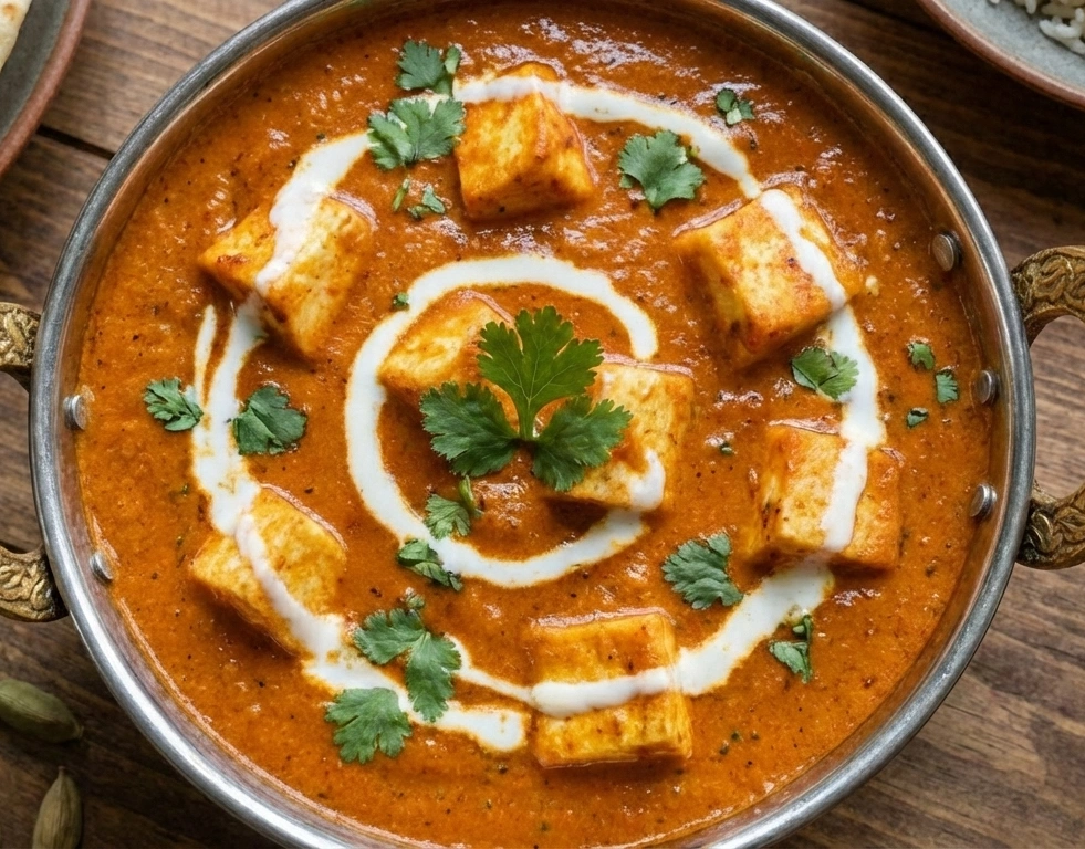 Paneer Butter Masala - vegetarian curry at Indian BBQ & Grill Red Deer