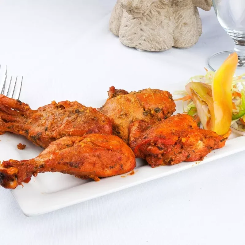 Tandoori Chicken - clay oven BBQ specialty at Indian BBQ & Grill Red Deer